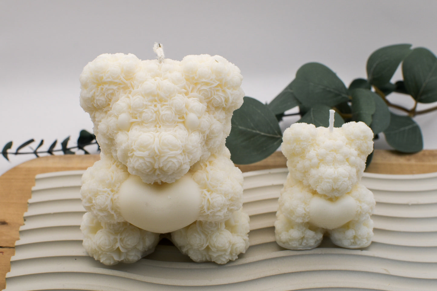 Kerze, Bär "Herzig", 2 Größen