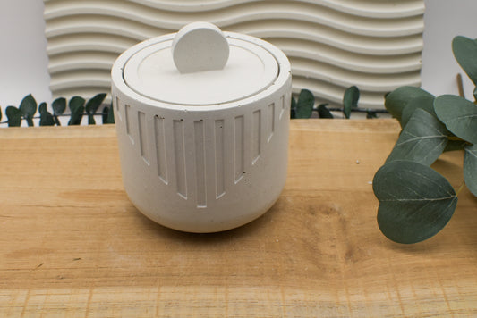 Betonkerze "Triangle" mit Holzdocht