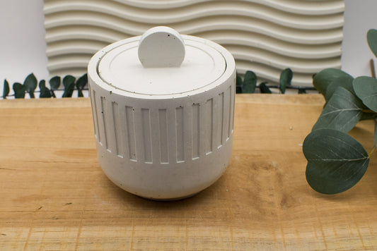 Betonkerze "Stripes"