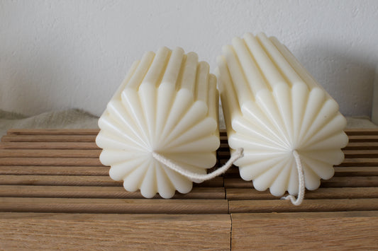 Vegane Kerze aus Olivenwachs – minimalistisch & handgegossen