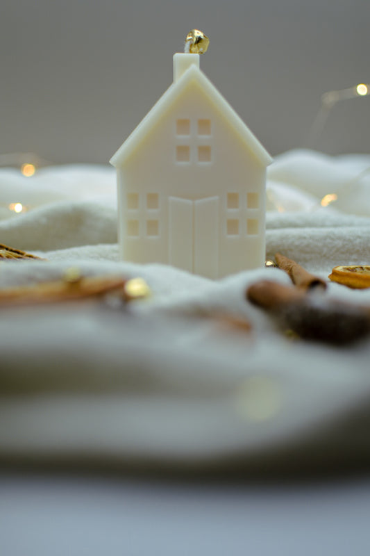 Haus-Kerze - Weihnachtsdekoration