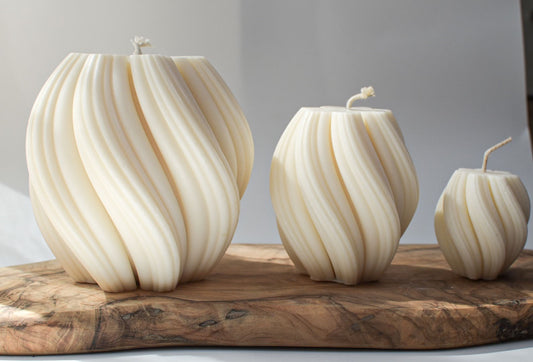 Kerze "Swirl", 3 Größen