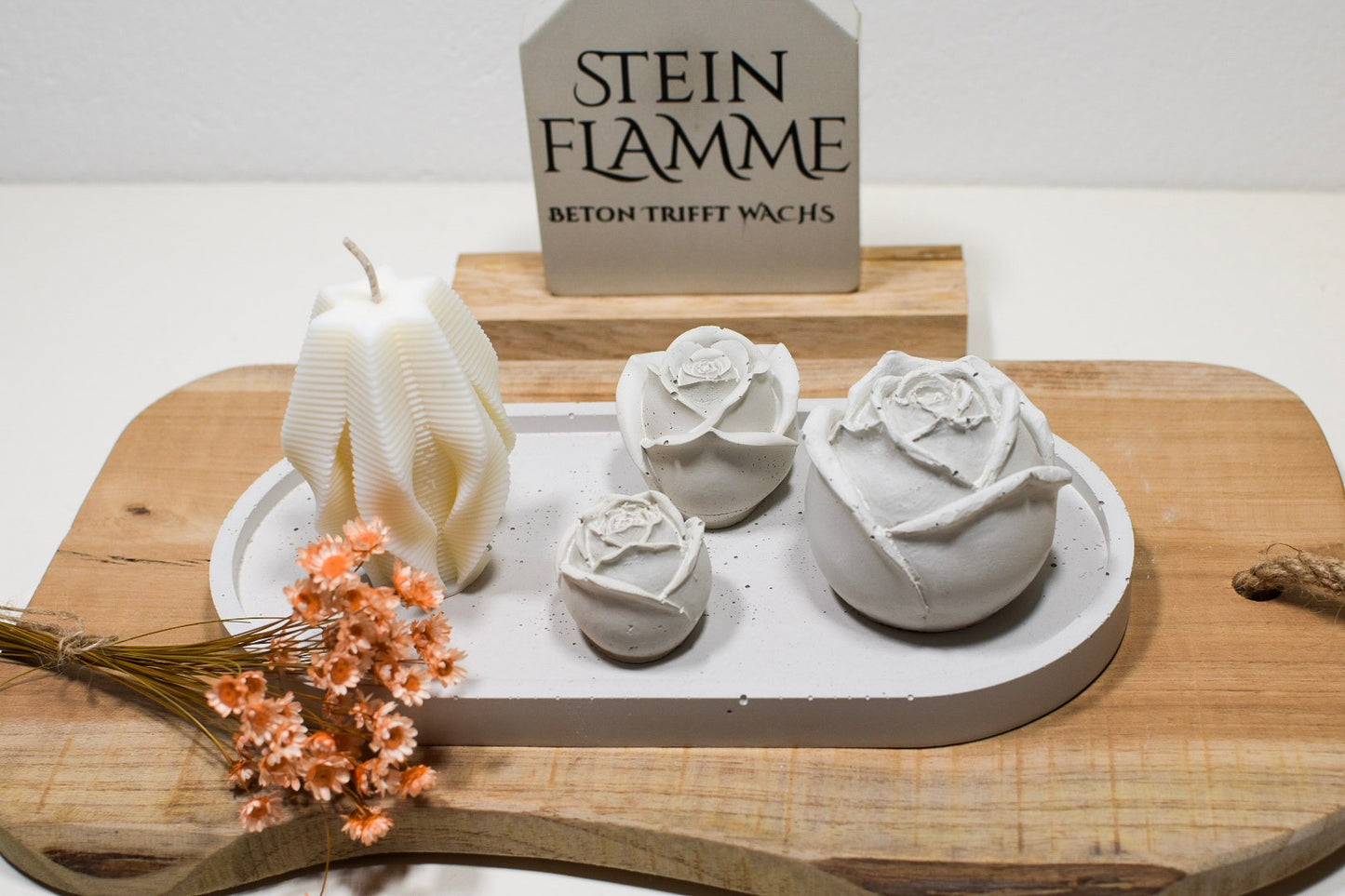 Rosen aus Beton in 3 Größen