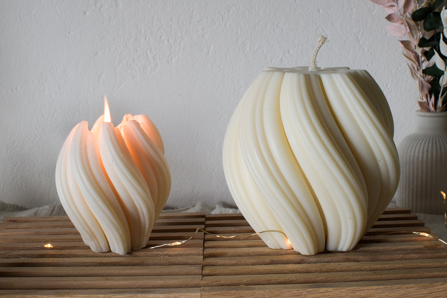 Kerze "Swirl", 3 Größen