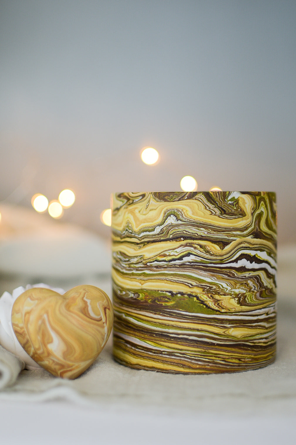 Jesmonite Behälter  in Marmor-Optik – stilvolle kleine Aufbewahrung