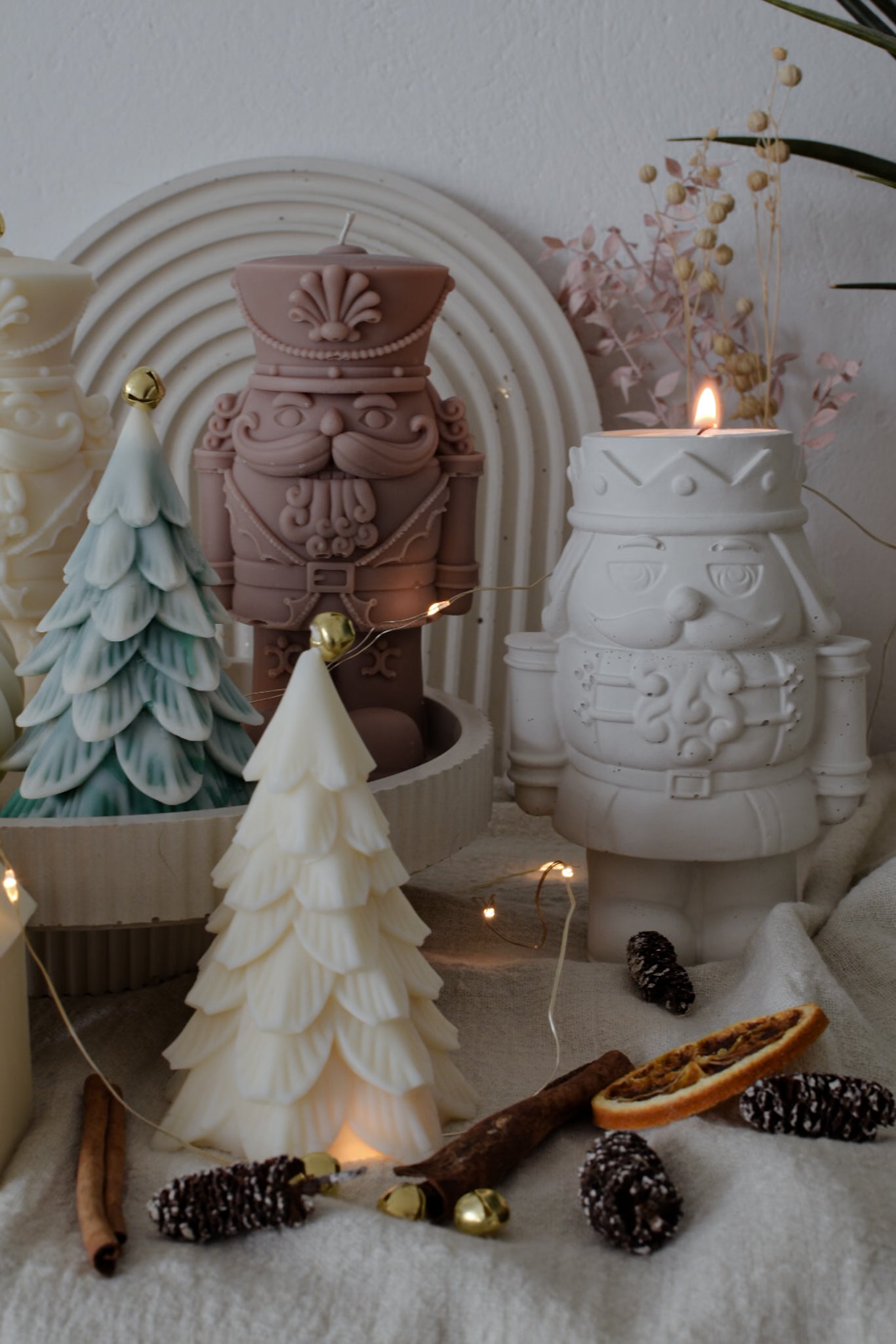 Weihnachtsbaum-Kerze  -  Weihnachtsdekoration