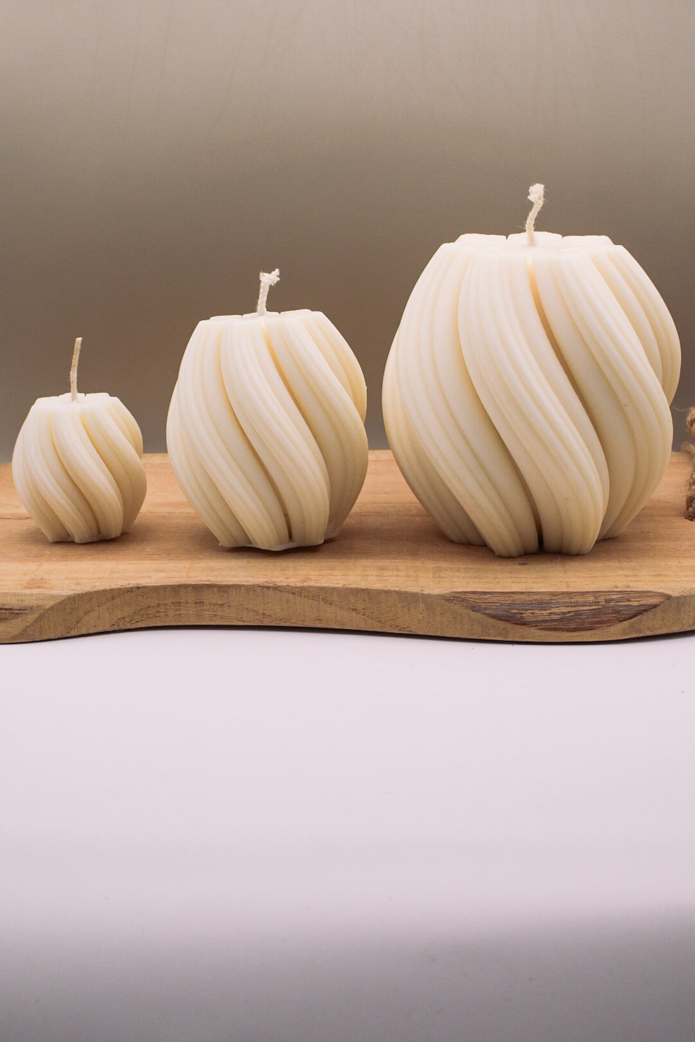 Kerze "Swirl", 3 Größen