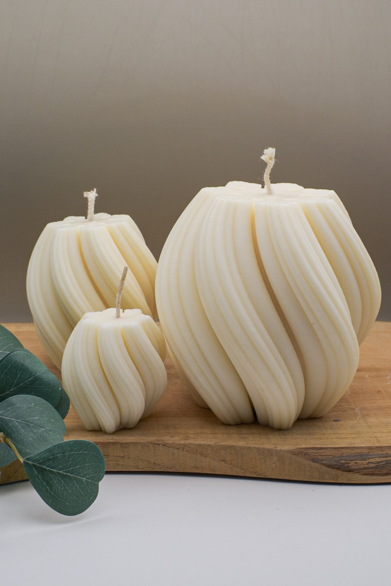 Kerze "Swirl", 3 Größen