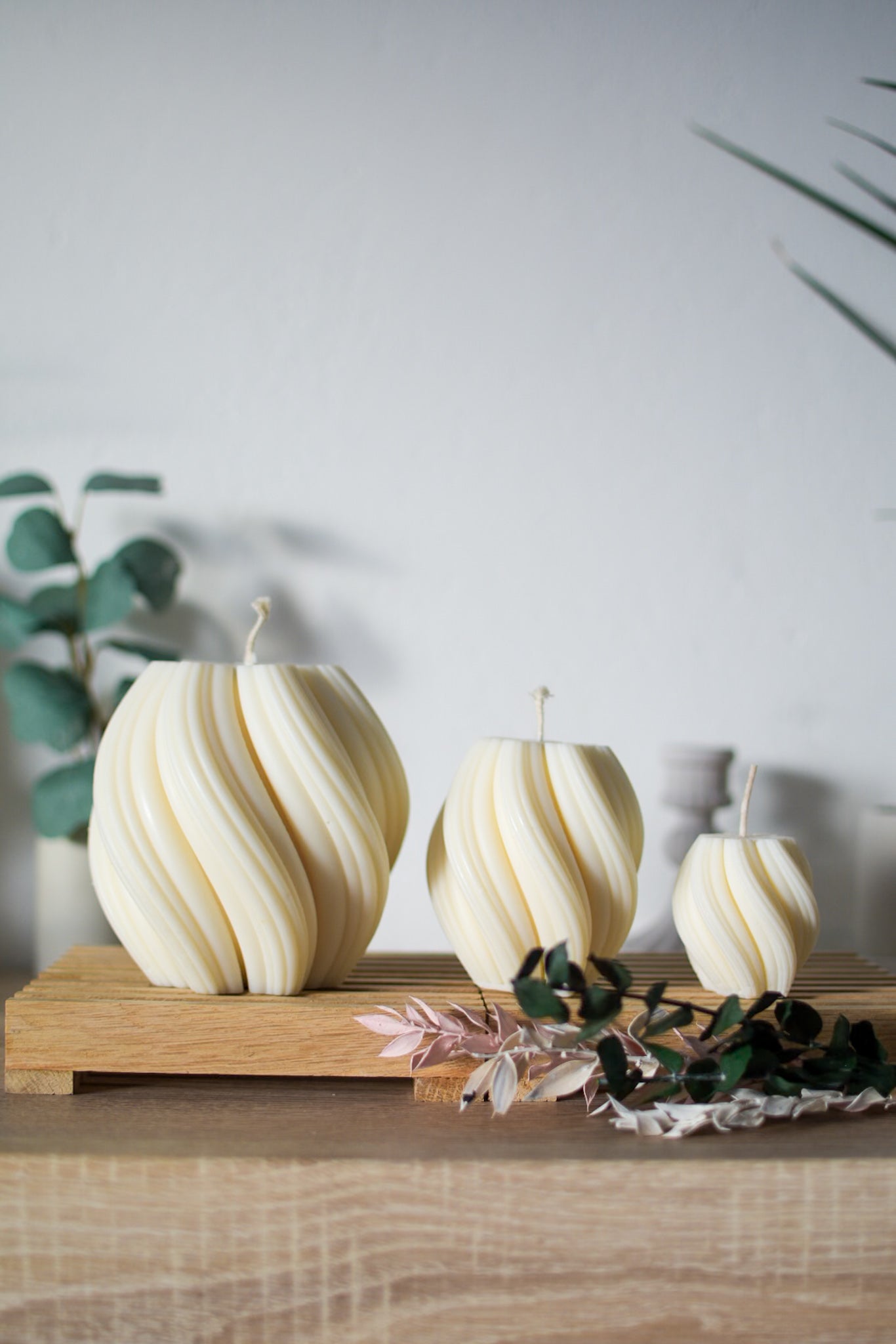 Kerze "Swirl", 3 Größen