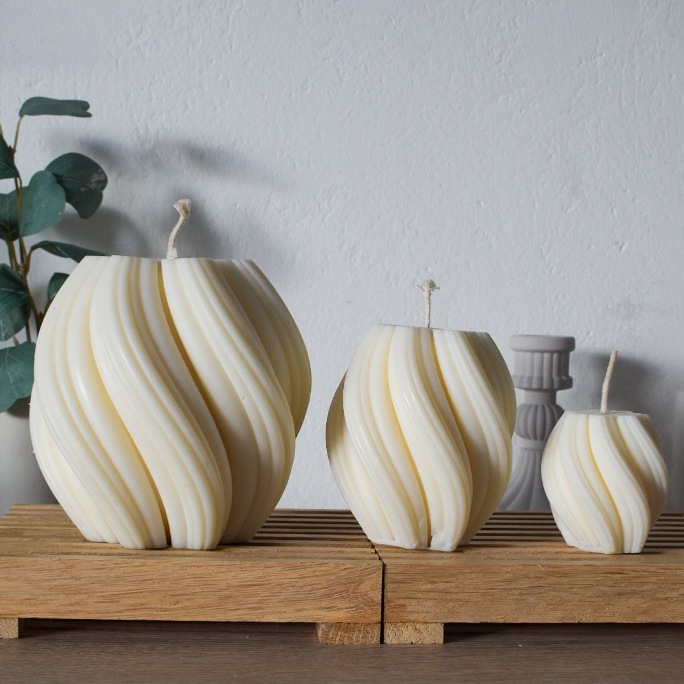 Kerze "Swirl", 3 Größen