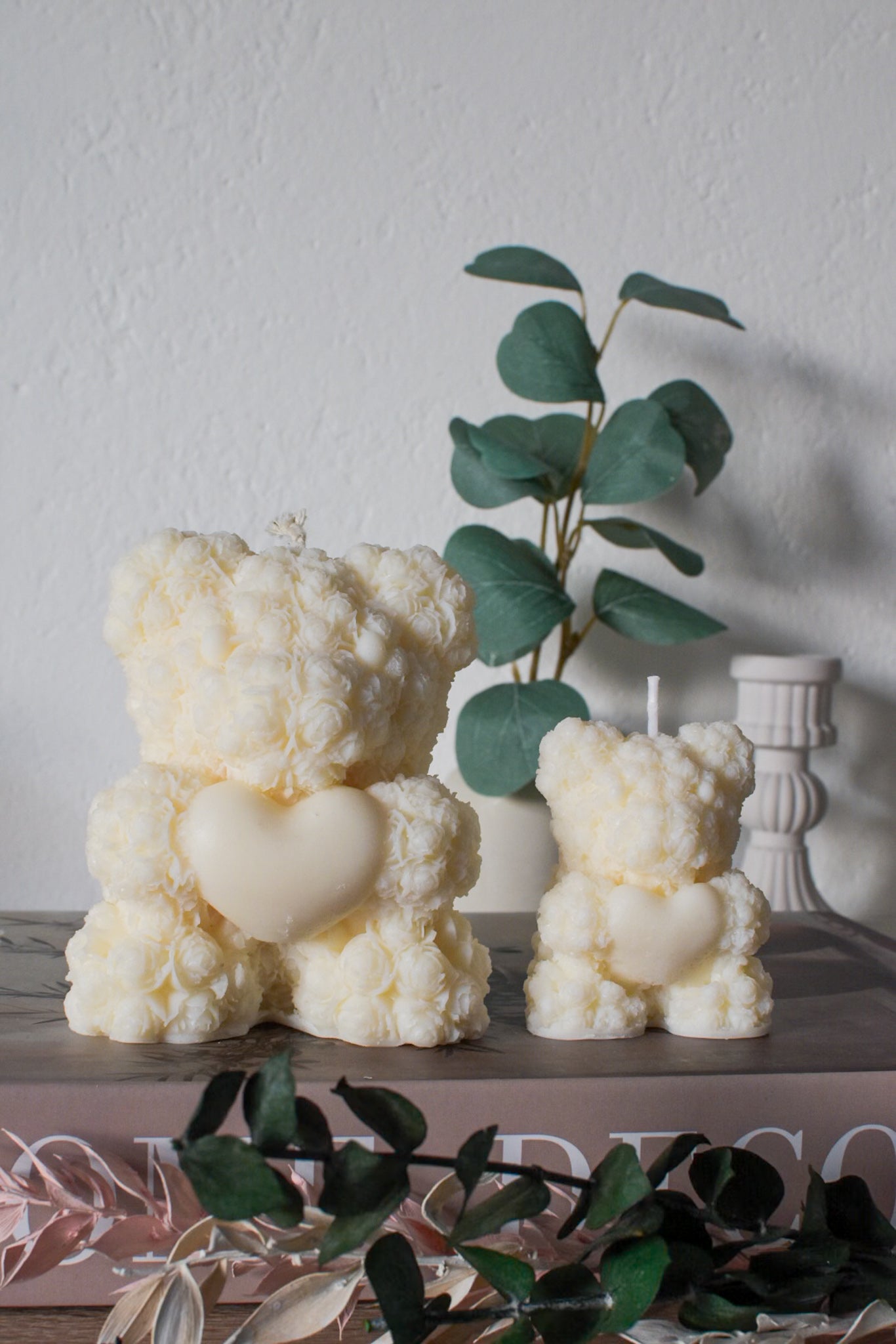 Kerze, Bär "Herzig", 2 Größen