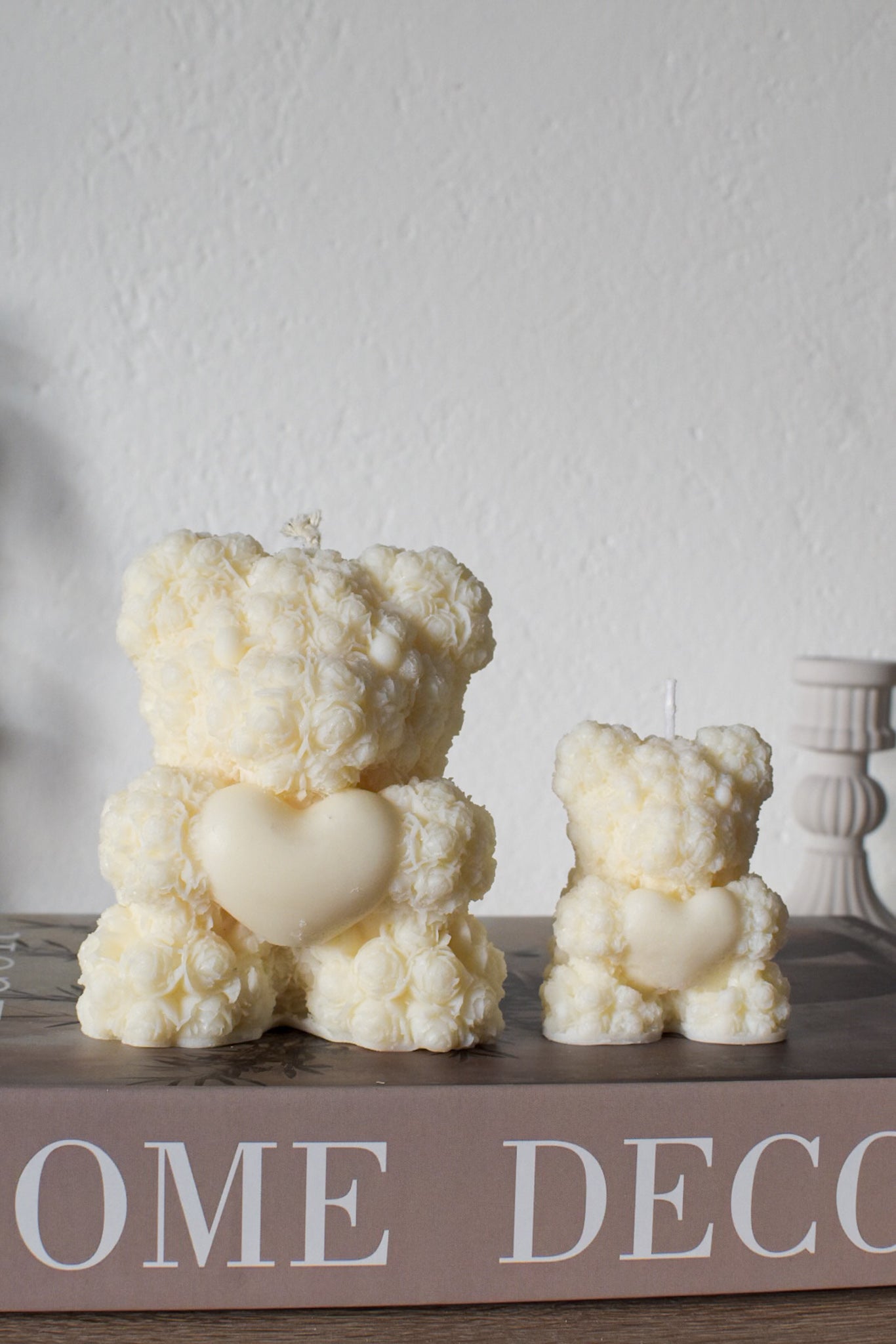 Kerze, Bär "Herzig", 2 Größen