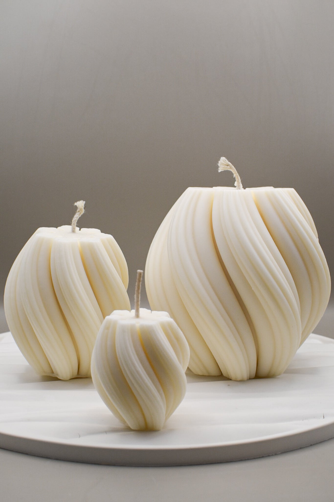 Kerze "Swirl", 3 Größen