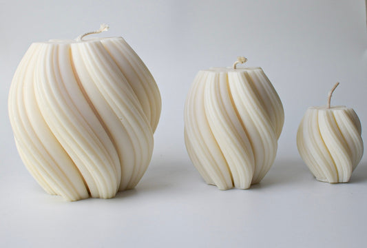 Kerze "Swirl", 3 Größen